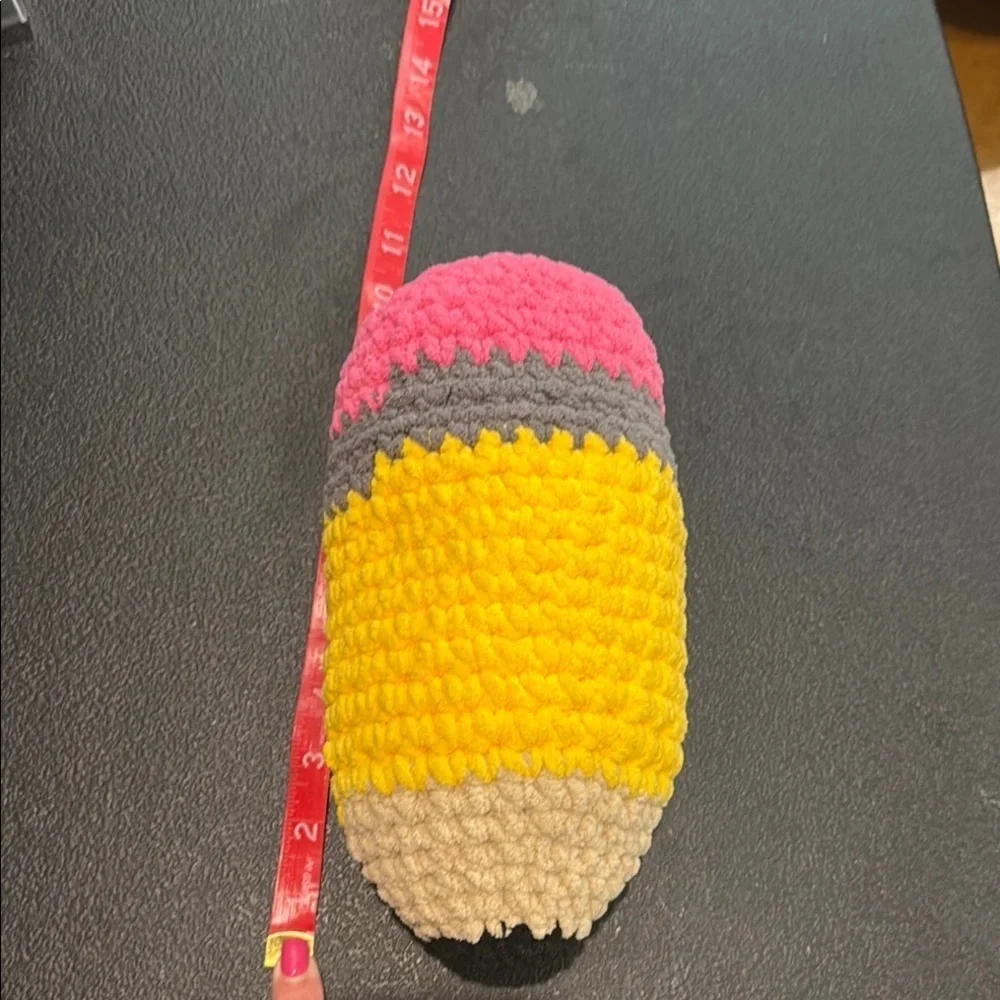 Colorful Pencil-Shaped Pillow